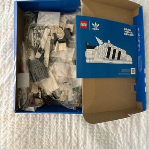 New Adidas Original Superstar LEGO Set with box